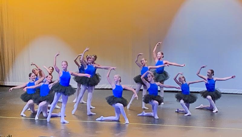 Dancers from The Dance Academy in Lehi, UT performing a group ballet number